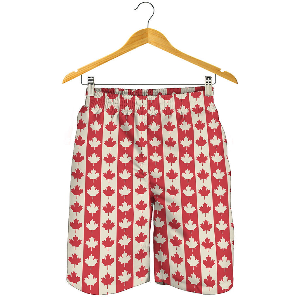 Canadian Maple Leaf Pattern Print Men's Shorts