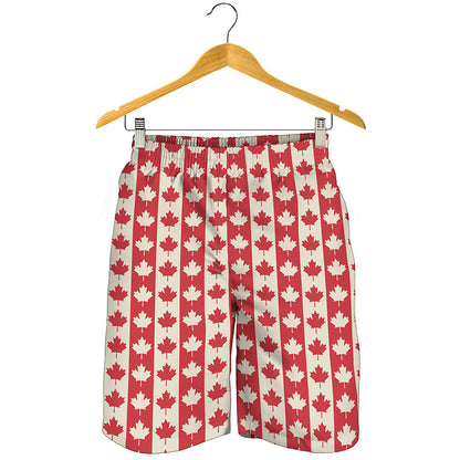 Canadian Maple Leaf Pattern Print Men's Shorts