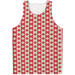 Canadian Maple Leaf Pattern Print Men's Tank Top