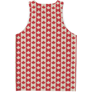 Canadian Maple Leaf Pattern Print Men's Tank Top