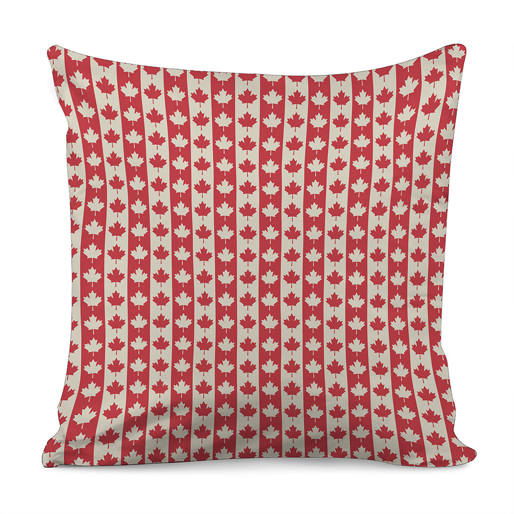 Canadian Maple Leaf Pattern Print Pillow Cover