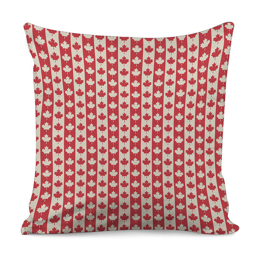 Canadian Maple Leaf Pattern Print Pillow Cover