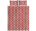 Canadian Maple Leaf Pattern Print Quilt Bed Set