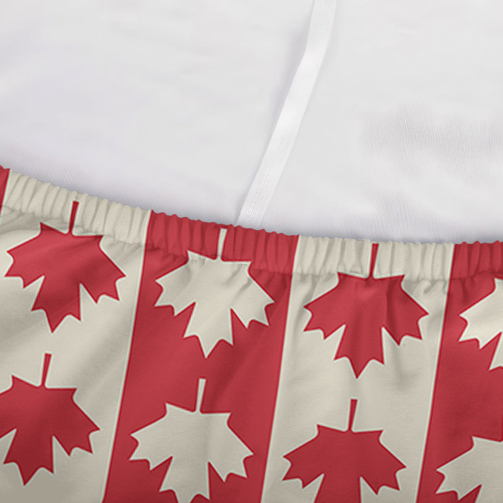 Canadian Maple Leaf Pattern Print Sofa Cover