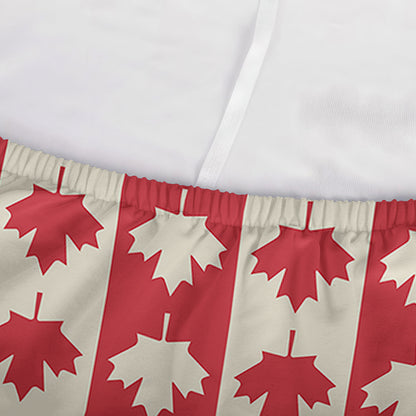 Canadian Maple Leaf Pattern Print Sofa Cover