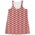 Canadian Maple Leaf Pattern Print Women's Racerback Tank Top