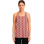 Canadian Maple Leaf Pattern Print Women's Racerback Tank Top