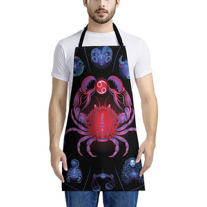 Cancer And Astrological Signs Print Apron