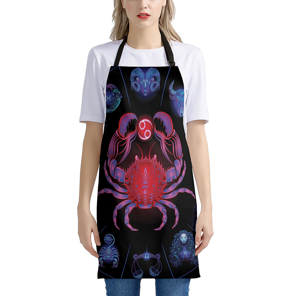 Cancer And Astrological Signs Print Apron