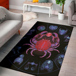 Cancer And Astrological Signs Print Area Rug