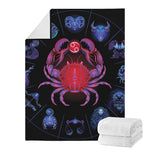 Cancer And Astrological Signs Print Blanket