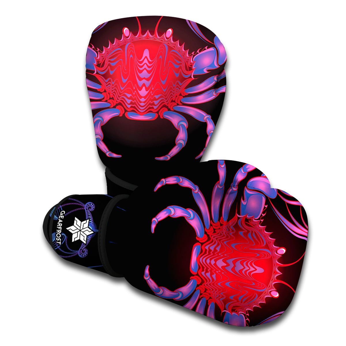 Cancer And Astrological Signs Print Boxing Gloves