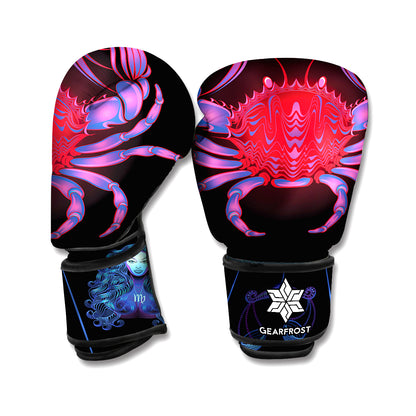Cancer And Astrological Signs Print Boxing Gloves