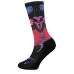 Cancer And Astrological Signs Print Crew Socks