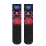 Cancer And Astrological Signs Print Crew Socks