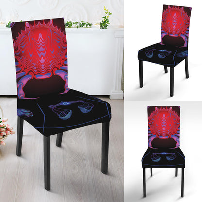 Cancer And Astrological Signs Print Dining Chair Slipcover