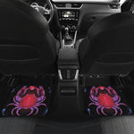Cancer And Astrological Signs Print Front and Back Car Floor Mats