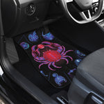Cancer And Astrological Signs Print Front and Back Car Floor Mats