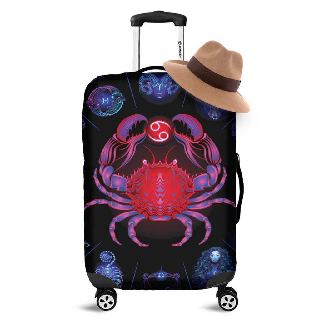 Cancer And Astrological Signs Print Luggage Cover