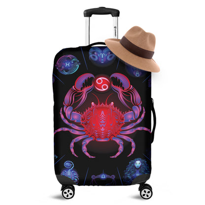 Cancer And Astrological Signs Print Luggage Cover