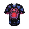 Cancer And Astrological Signs Print Men's Baseball Jersey