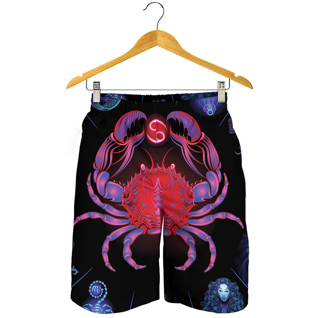 Cancer And Astrological Signs Print Men's Shorts