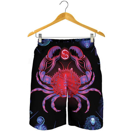 Cancer And Astrological Signs Print Men's Shorts