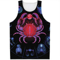 Cancer And Astrological Signs Print Men's Tank Top