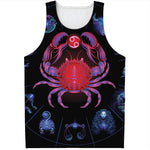 Cancer And Astrological Signs Print Men's Tank Top