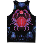Cancer And Astrological Signs Print Men's Tank Top