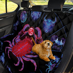 Cancer And Astrological Signs Print Pet Car Back Seat Cover