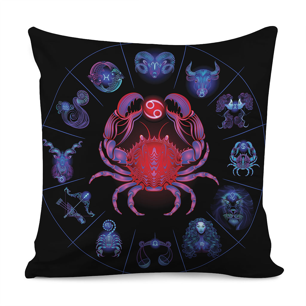 Cancer And Astrological Signs Print Pillow Cover