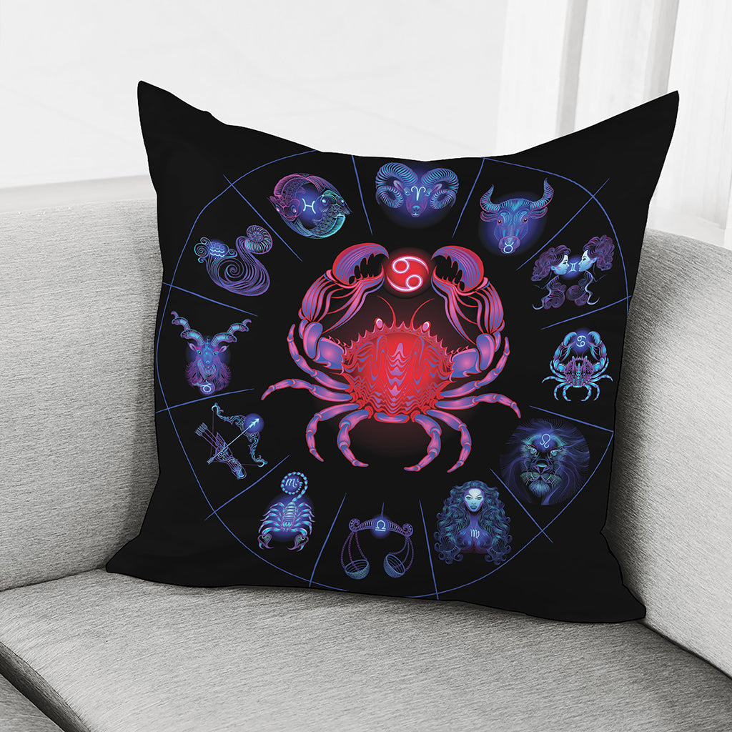 Cancer And Astrological Signs Print Pillow Cover