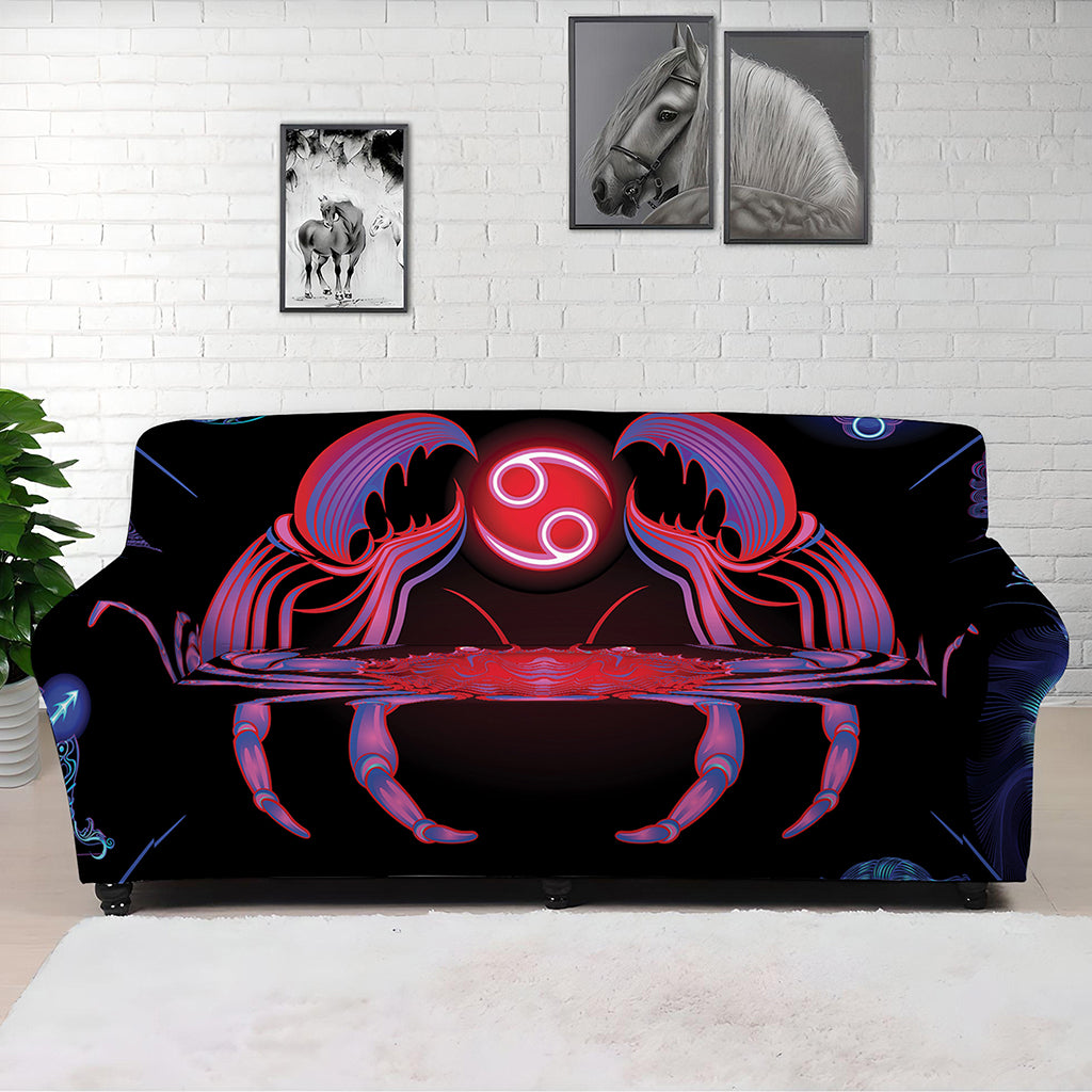 Cancer And Astrological Signs Print Sofa Cover