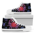Cancer And Astrological Signs Print White High Top Sneakers