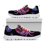 Cancer And Astrological Signs Print White Sneakers