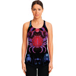 Cancer And Astrological Signs Print Women's Racerback Tank Top