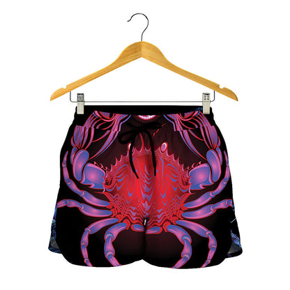 Cancer And Astrological Signs Print Women's Shorts