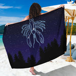 Cancer Constellation Print Beach Sarong Wrap