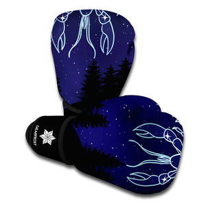 Cancer Constellation Print Boxing Gloves