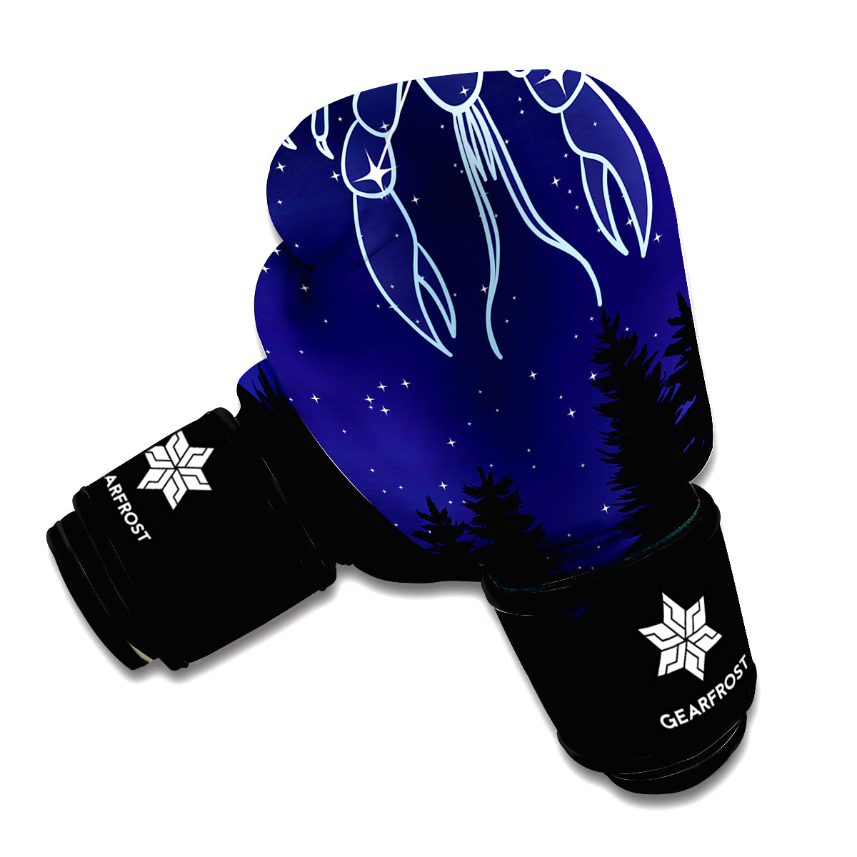 Cancer Constellation Print Boxing Gloves