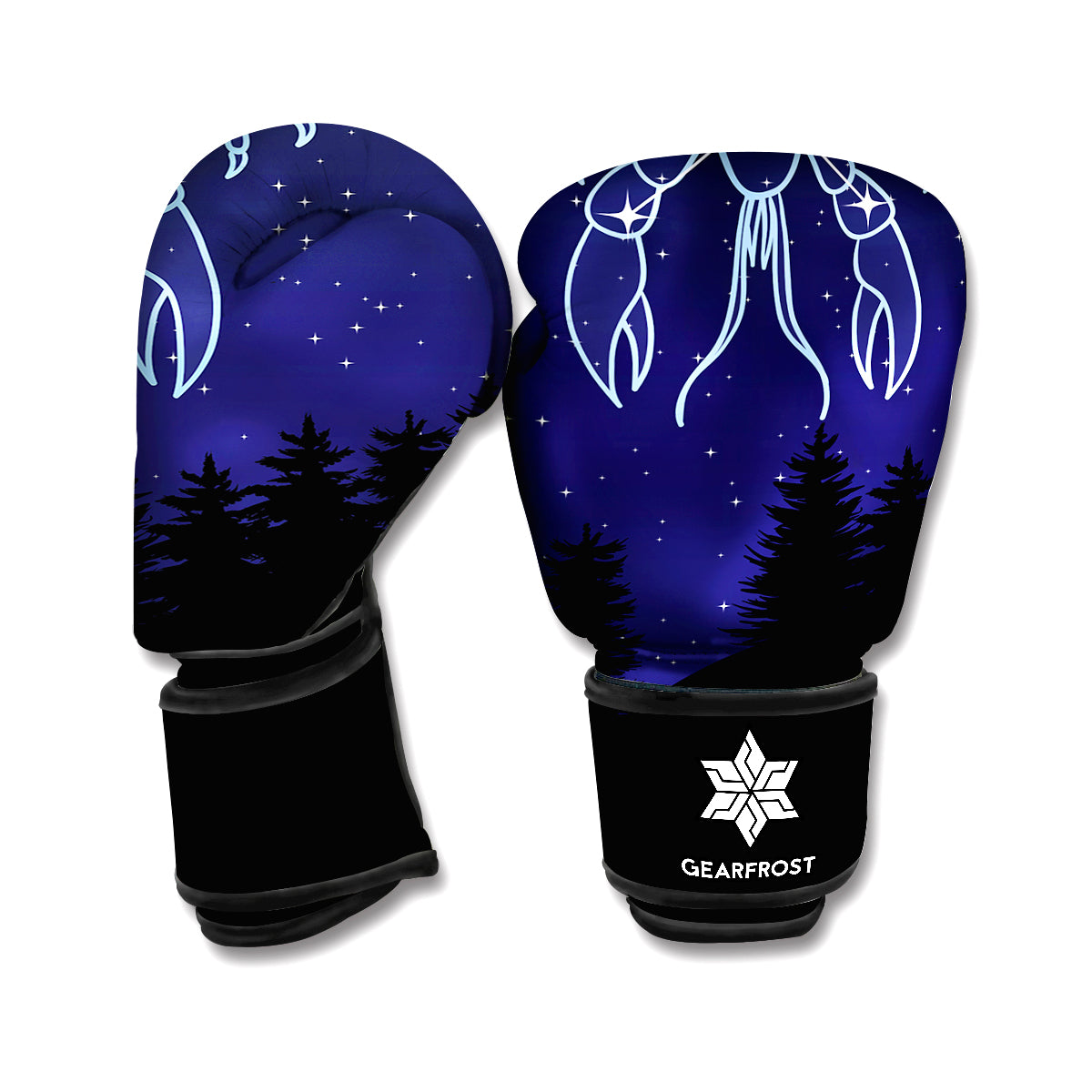 Cancer Constellation Print Boxing Gloves