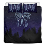 Cancer Constellation Print Duvet Cover Bedding Set