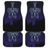 Cancer Constellation Print Front and Back Car Floor Mats