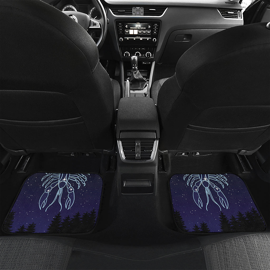 Cancer Constellation Print Front and Back Car Floor Mats