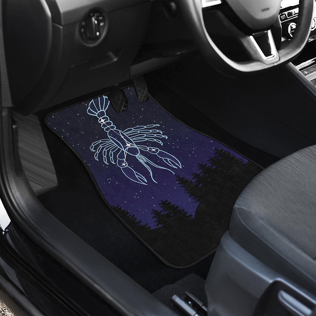 Cancer Constellation Print Front and Back Car Floor Mats