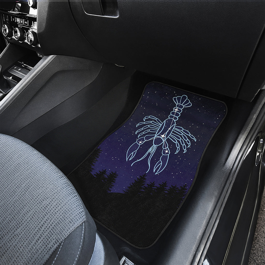 Cancer Constellation Print Front and Back Car Floor Mats