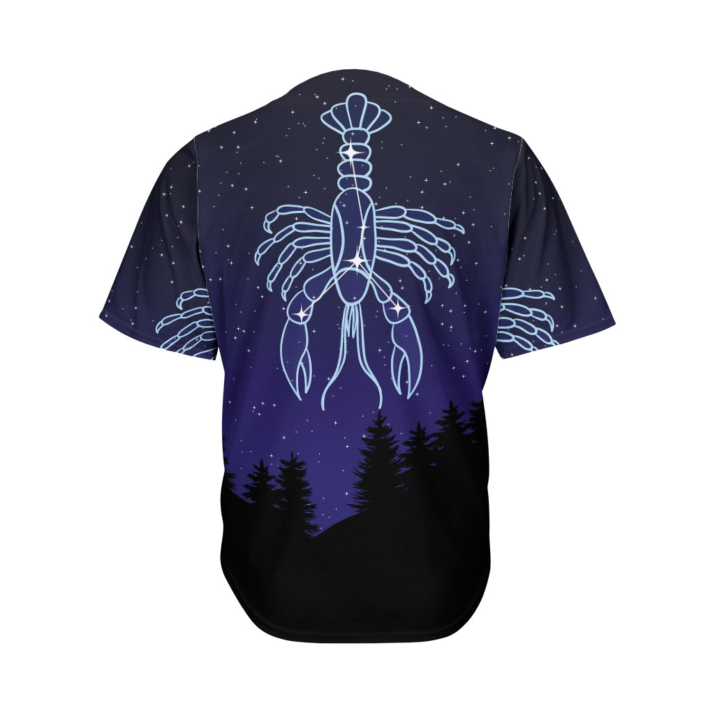 Cancer Constellation Print Men's Baseball Jersey