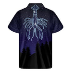 Cancer Constellation Print Men's Short Sleeve Shirt