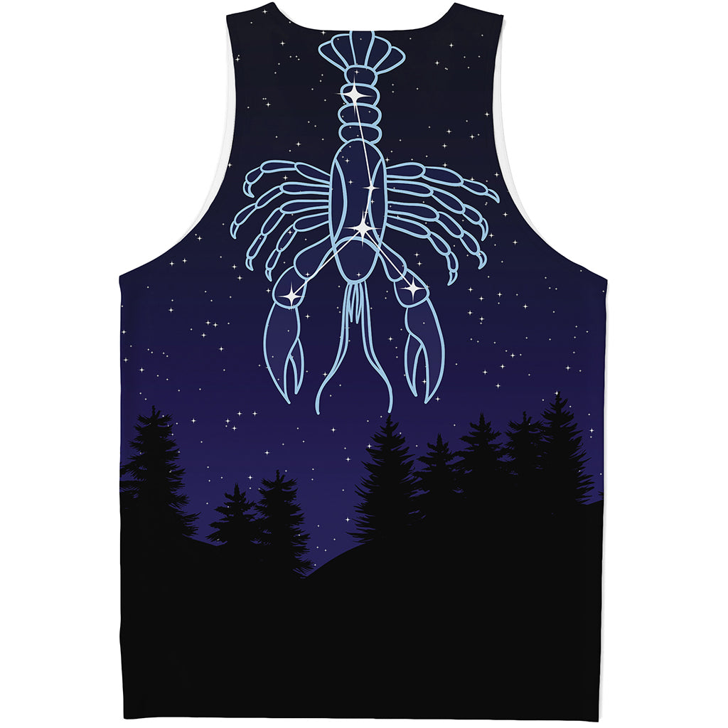 Cancer Constellation Print Men's Tank Top